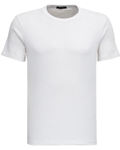 Tom Ford Cotton Crew Neck T-Shirt - White