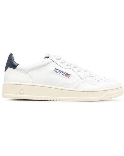 Autry Sneakers in pelle bianca ispirate al vintage - Bianco