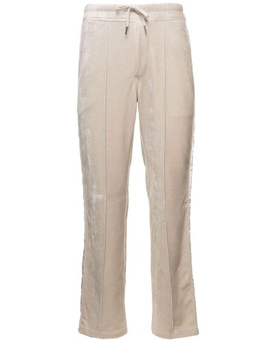 Tom Ford Bonded Vlour Trousers - Natural