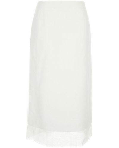 Sportmax Look9 Skirt - White