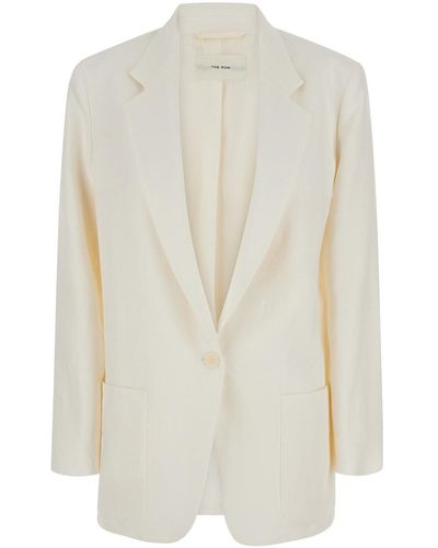 The Row Single-Breasted Jacket - White