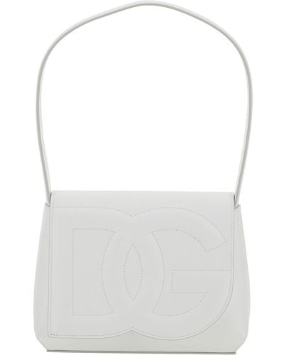 Dolce & Gabbana Borsa A Spalla 'Dg Logo' - Bianco