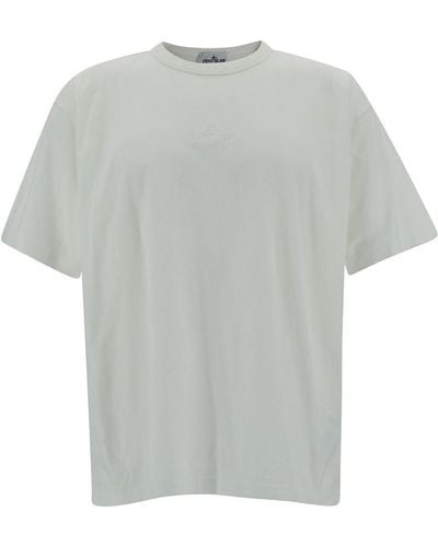 Stone Island T-Shirt Crew Neck Cotton - Grey