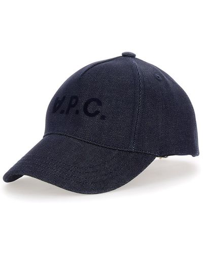 A.P.C. 'Eden' Baseball Cap With Embroidery - Blue
