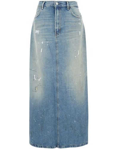 Acne Studios Light Long Skirt - Blue
