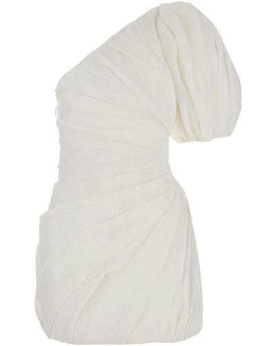 Chloé Asymmetrical Mini Dress - White