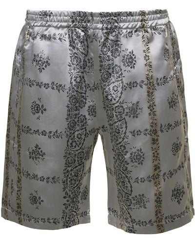 Needles Shorts With Al-Over Floreal Print - Gray