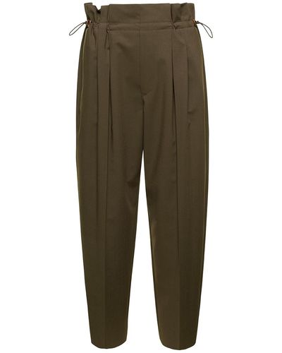 Moncler Front Pince Pants - Green