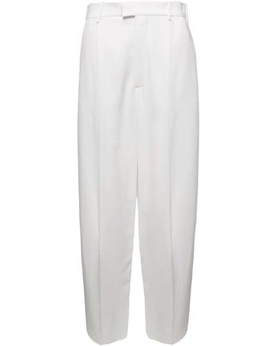 Marni Classic Trousers, With Pinces - Bianco