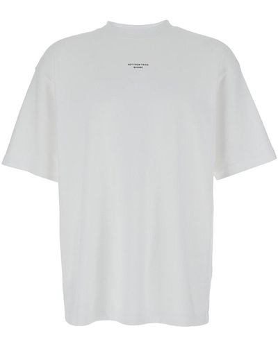 Drole de Monsieur Le T-Shirt Slogan Classique - White