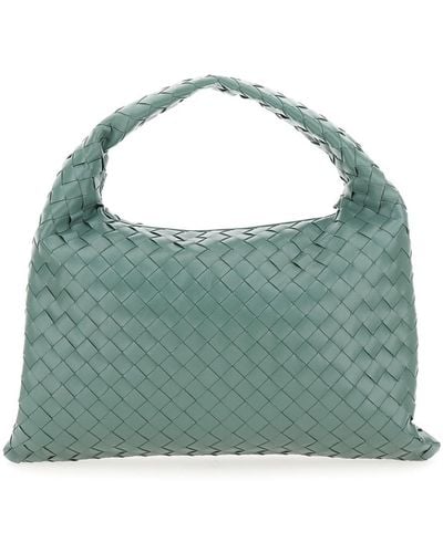 Bottega Veneta 'Hop Piccola' Light Shoulder Bag With Intreccio M - Green