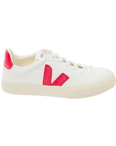 Veja And Fuchsia Sneakers With Logo Details - Pink