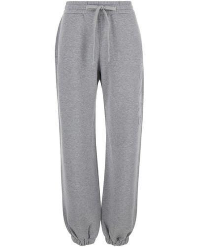 Gucci Jogger Trousers With Drawstring - Grey