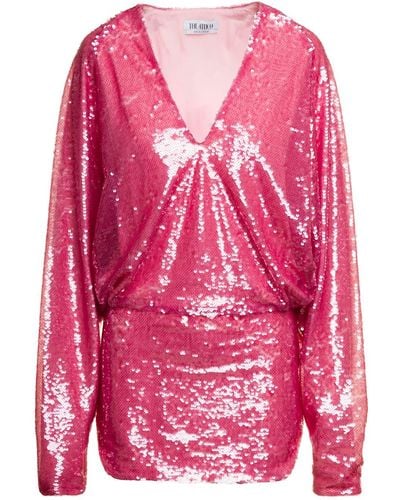 The Attico Gael Sequined Mini Dress - Pink