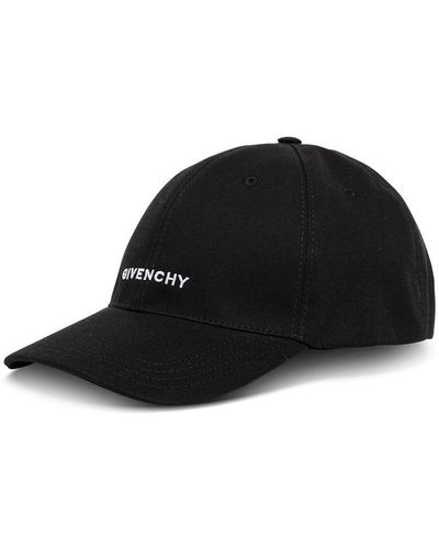 Givenchy Cappello Di Cotone Con Logo Uomo - Nero