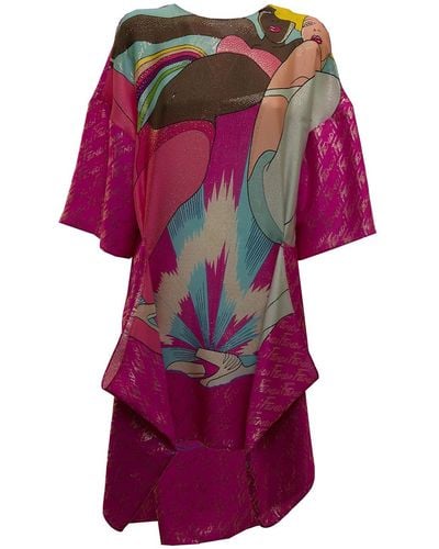 Fendi Bikini Girls Women's Silk Dress - Multicolor