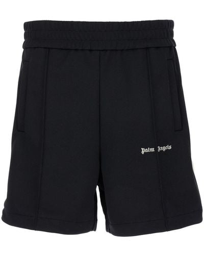 Palm Angels Bermuda Shorts With Elastic Waistband - Black