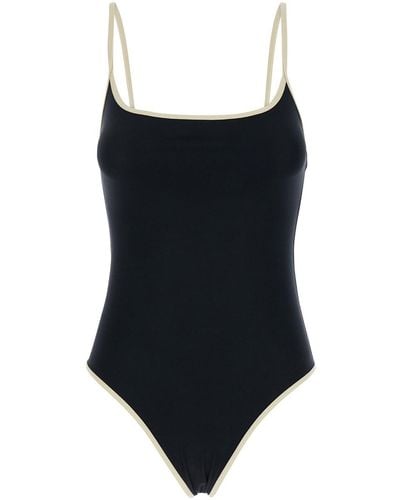 Totême Swimsuit With Shoulder Straps - Black