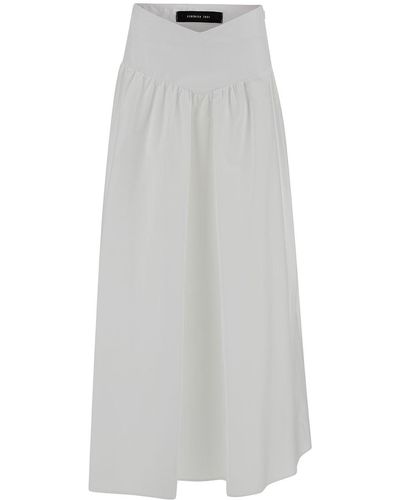 FEDERICA TOSI Long Pleated Skirt - Grey