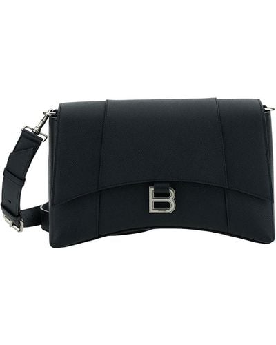 Balenciaga 'Messenger Downtown' Cross-Body Bag With B Logo - Black