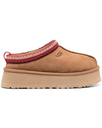 UGG Slipper With Logo Embroidery - Brown