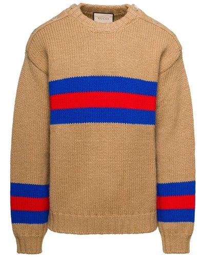 Gucci Wool Crewneck Jumper - Blue