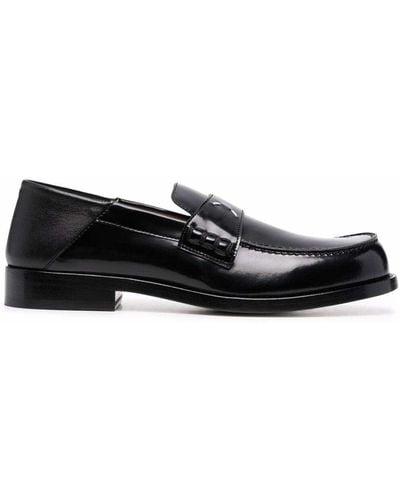 Maison Margiela Glossy Leather Loafers - Black