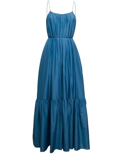 Matteau Woman's Turquoise Organic Cotton An Silk Turquoise Dress - Blue