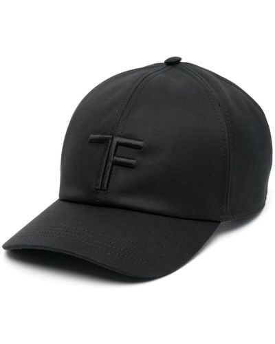 Tom Ford Cappello Da Baseball Con Logo Tf Ricamato - Nero
