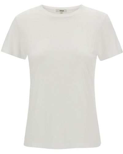 Agolde T-Shirt Girocollo 'Annise' - Bianco
