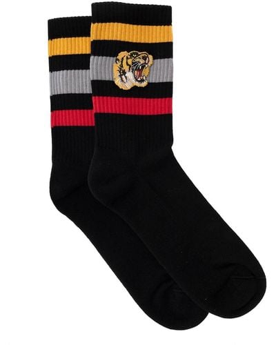 Gucci Socks With Tiger Man - Black