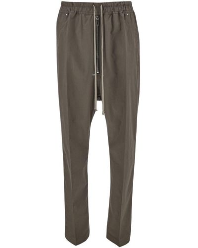 Rick Owens Light Low Crotch Straight Trousers - Grey