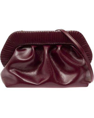 THEMOIRÈ 'bios' Brown Clutch Bag In Vegan Fabric - Purple