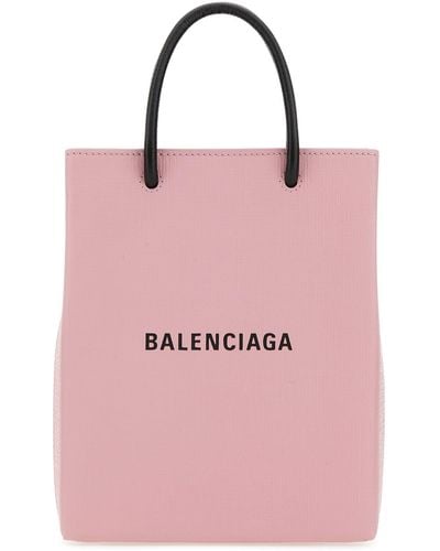 Balenciaga Shopping Logo-print Tote Bag - Pink