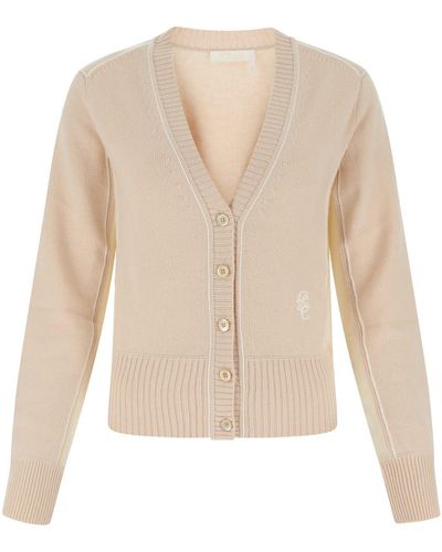 Chloé Two-tone Wool Ble - Natural