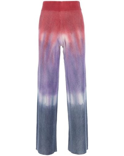 Canessa Multicolour Cashmere Wide-leg Pant