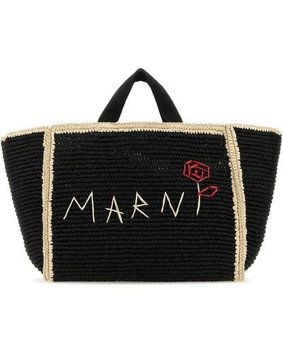 Marni Shopping Bag Medium - Black