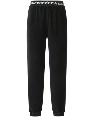 T By Alexander Wang Stretch Chenille sweatpants - Black