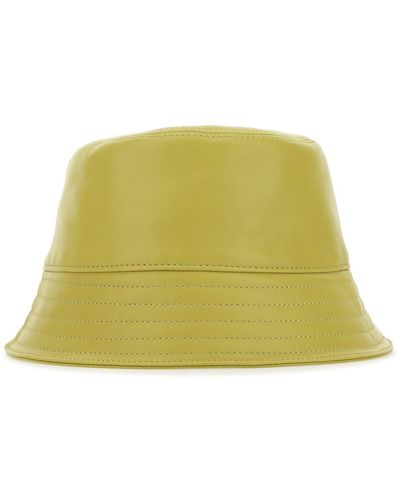 Loewe Acid Nappa Leather Bucket Hat - Green