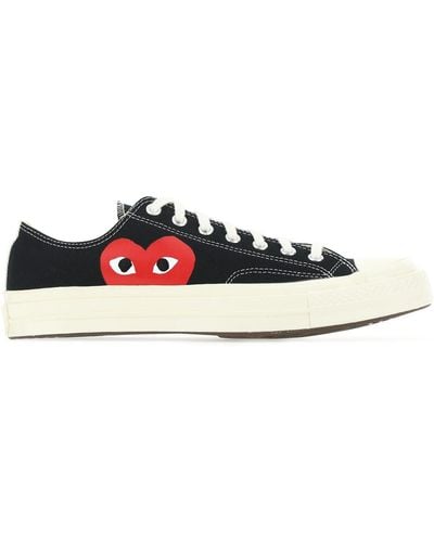 Comme des Garçons Black Comme Des Garçons Play X Converse 70s Canvas Low-top Sneakers