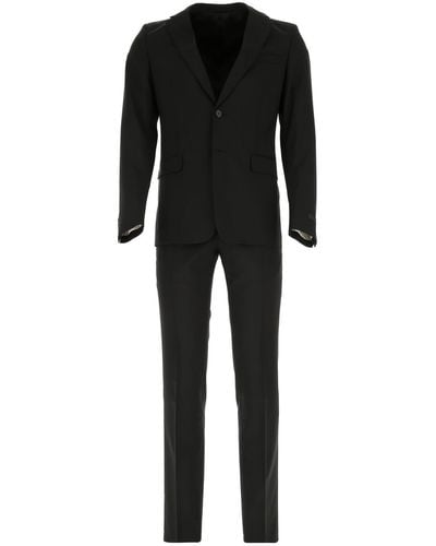 Prada Wool Blend Suit Uomo - Black