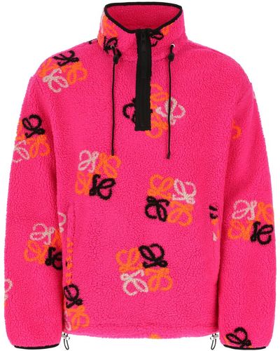 Loewe Pile Oversize Sweatshirt - Pink