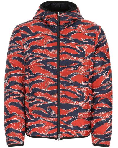 Moncler Polyester Reversible Bressay Down Jacket - Red