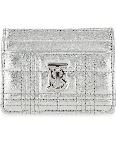 Burberry Nappa Leather Card Holder - Gray