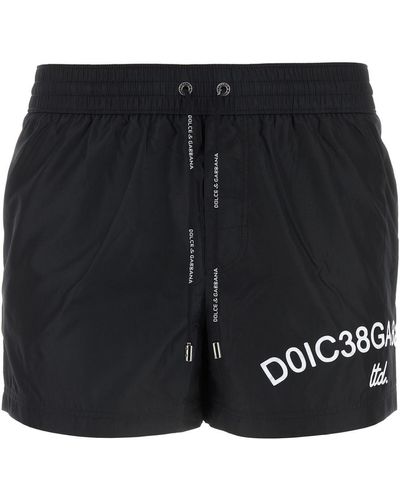 Dolce & Gabbana New Boxer Corto+pochette - Black
