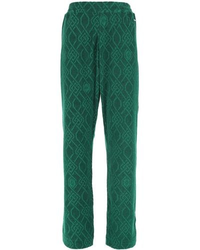 Koche Dark Terry Fabric sweatpants - Green
