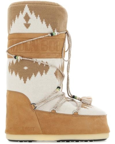 Alanui Camel Suede Ankle Boots in Brown | Lyst