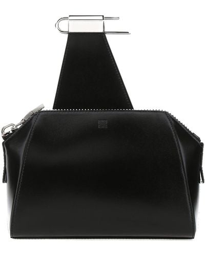 Givenchy Leather Small Antigona Crossbody Bag - Black