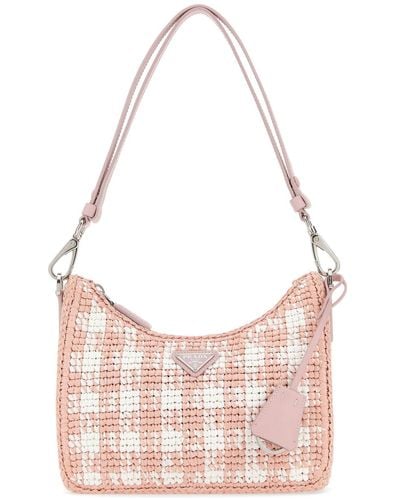 Prada Re-edition Crochet Mini-bag - Pink