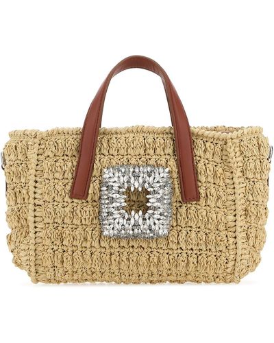 Gedebe Raffia Shopping Bag - Natural